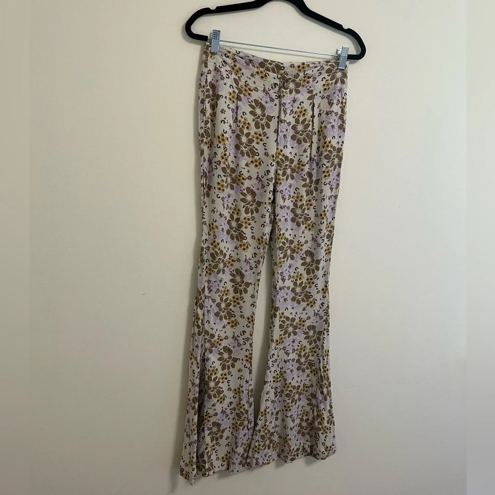 Free People Can't Take My Eyes Off You Floral Flare Pants, XS - Picture 5 of 16
